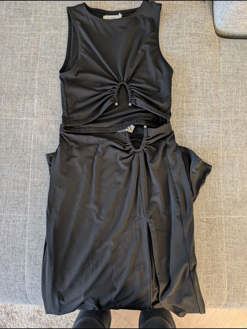 Black Women's Wrap Set